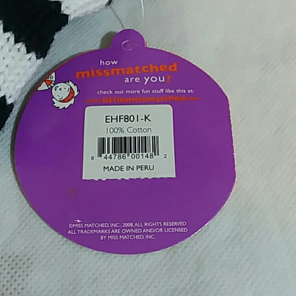 Little Missmatched 100% cotton